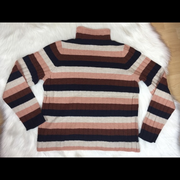 Madewell Evercrest Ribbed Striped Mock Neck XL - Picture 7 of 8